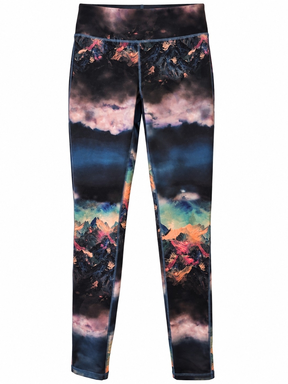 Mossimo Women’s S Mountain Landscape Print Active Leggings